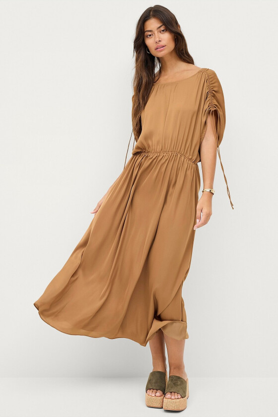 Maxikjole Mingai Dress - Brun
