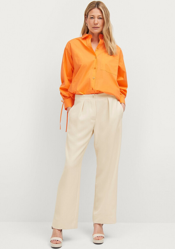 Bukser Fique Wide Trousers - Beige