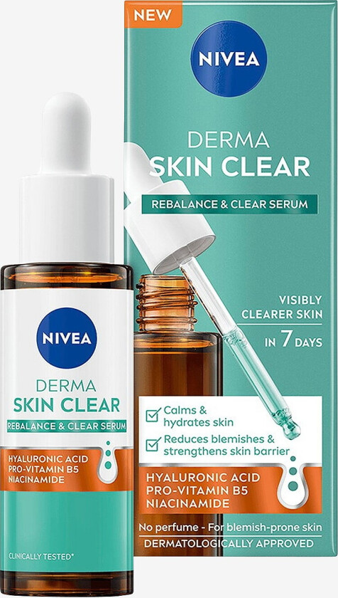 Derma Skin Clear Rebalance Clear Serum 30Ml - Transparent