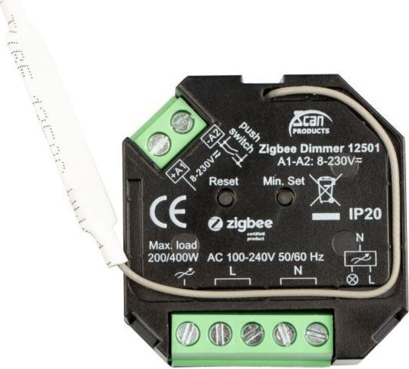 12501 Dimmerpuck Zigbee, 200W, LED