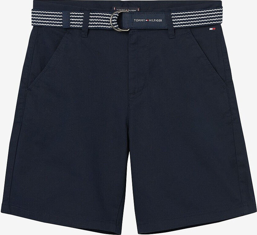 Chinoshorts Essential Belted Chino Shorts - Blå