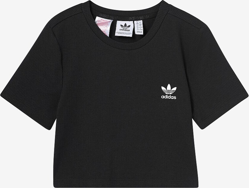 T-skjorte Rib Crop Tee - Svart