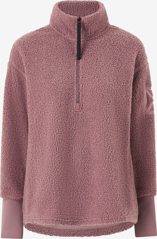 Teddytrøye Monia Wns Half Zip - Rosa
