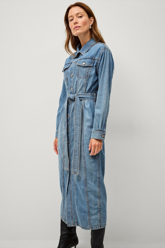 Denimkjole Poppy - Blå
