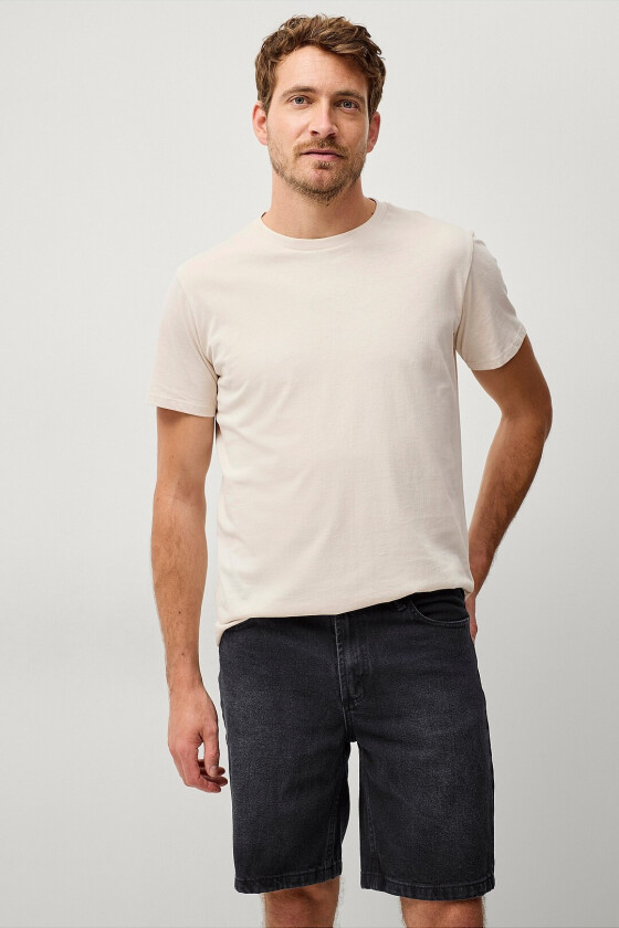 Jeans-shorts Luke - Svart