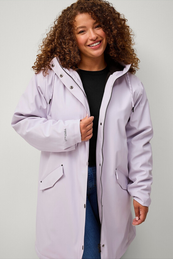 Regnparkas Padded PU W - Lilla