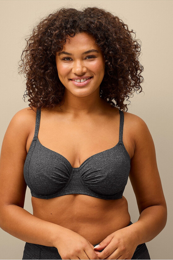 Bikini-BH Willow glitrende - Svart