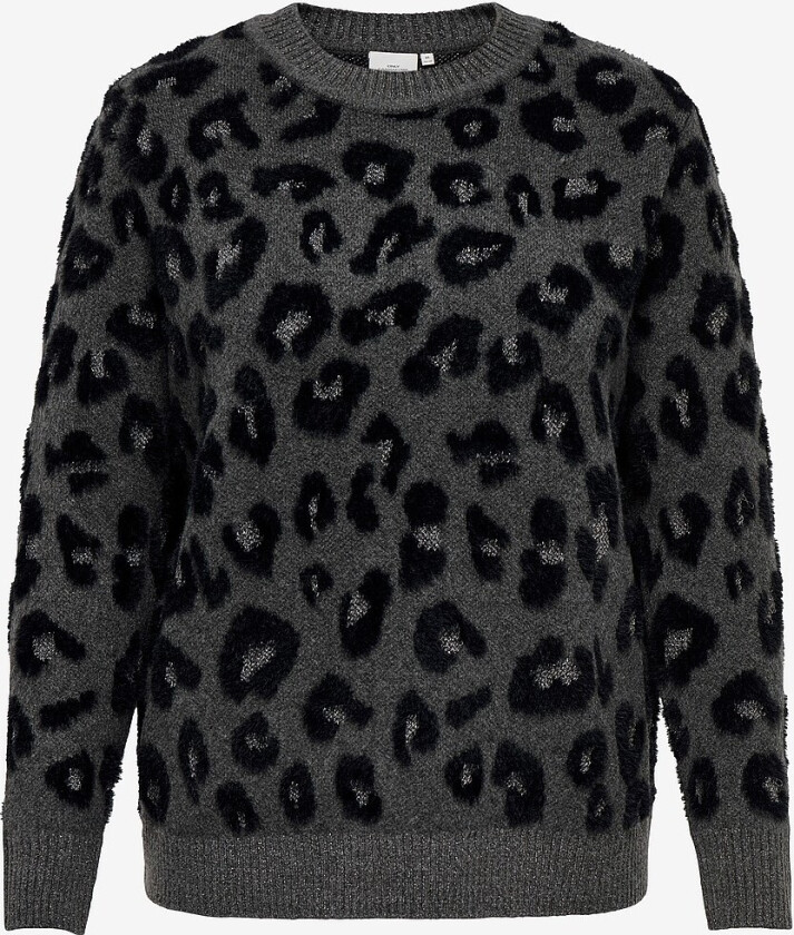 Genser carSara LS JQ Glitter O-neck Knt - Grå