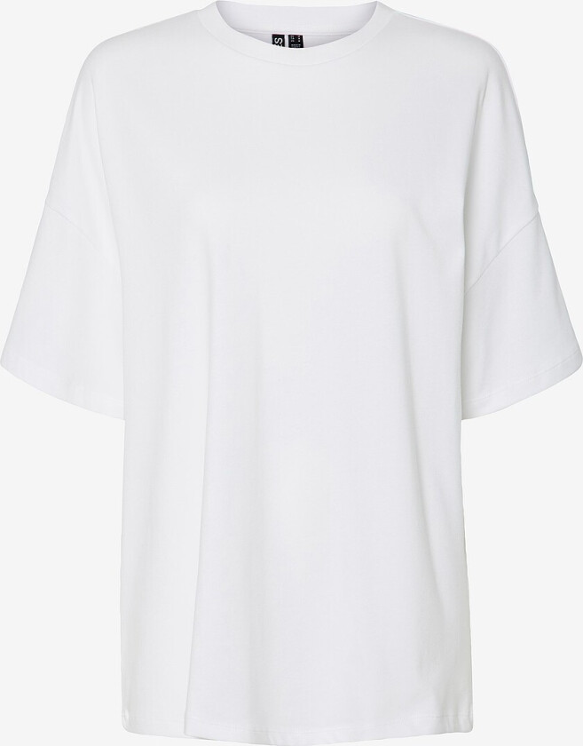 Topp pcAuna SS Oversize Tee D2d Jrs Fsy - Hvit