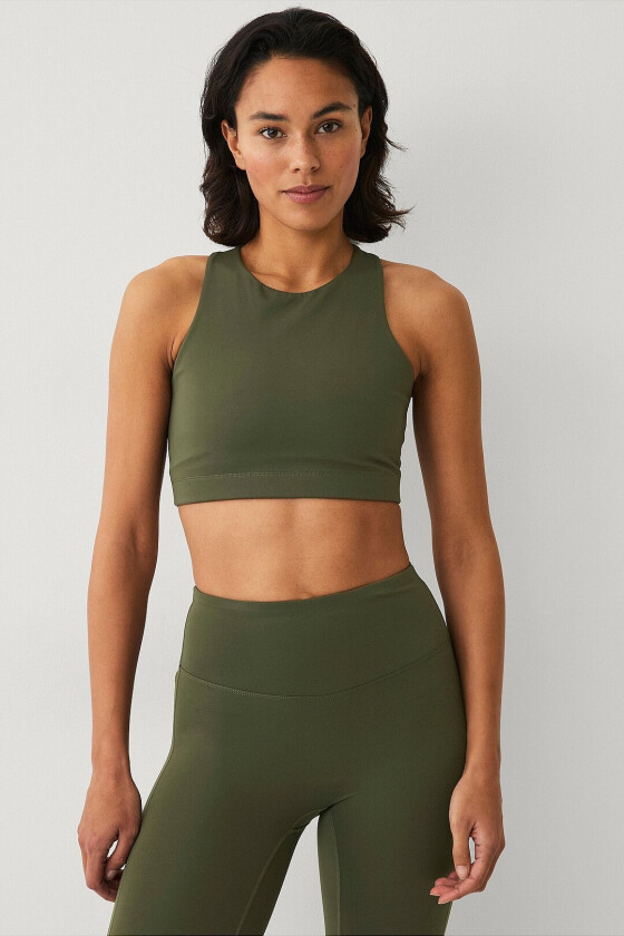 Sports-BH Studio Bra High Neck Core - Grønn
