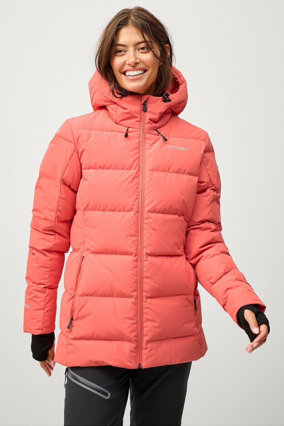 Dunjakke Down Jacket w Hood - Orange