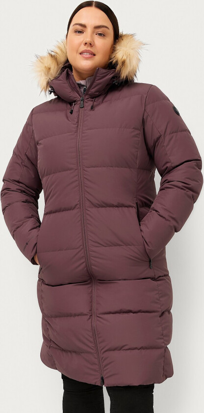 Dunkåpe Down Coat Midi W - Lilla