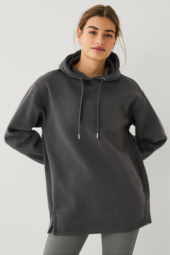 Hettegenser Studio Sweat Long Hoodie Soft - Grå