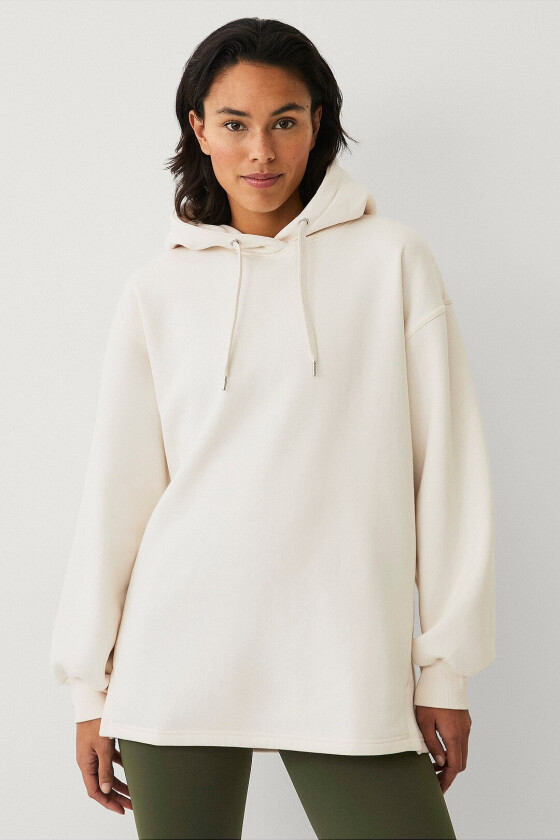 Hettegenser Studio Sweat Long Hoodie Soft - Natur