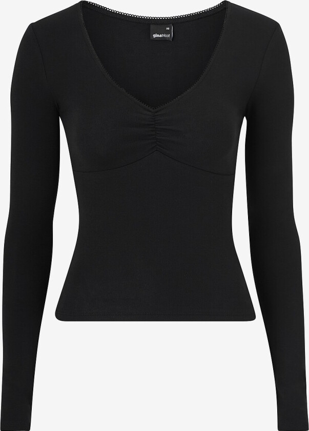 Topp V-neck Top - Svart