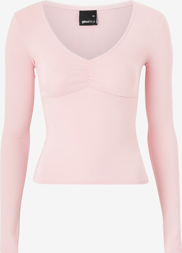 Topp V-neck Top - Lilla