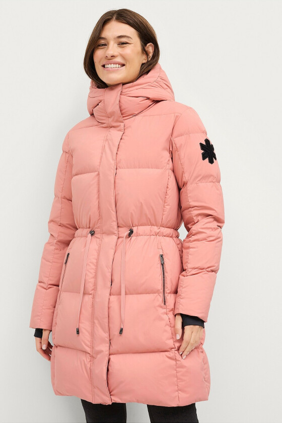 Dunkåpe Gold Down Coat w Drawstring - Rosa