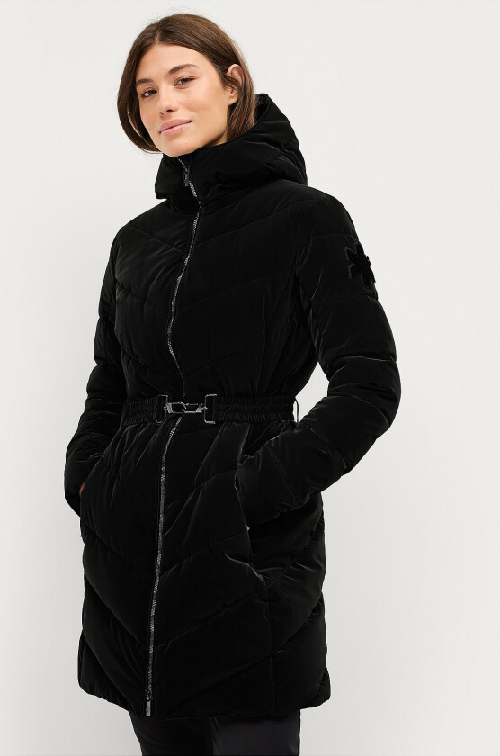 Parkas Gold Velvet Light Padded Parka - Svart