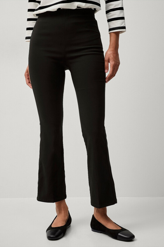 Flexy Cropped tregging i superstretch - Svart