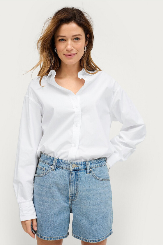 Jeans-shorts Petra Mom - Blå