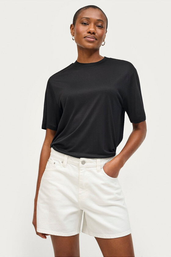 Jeans-shorts Petra Mom - Natur