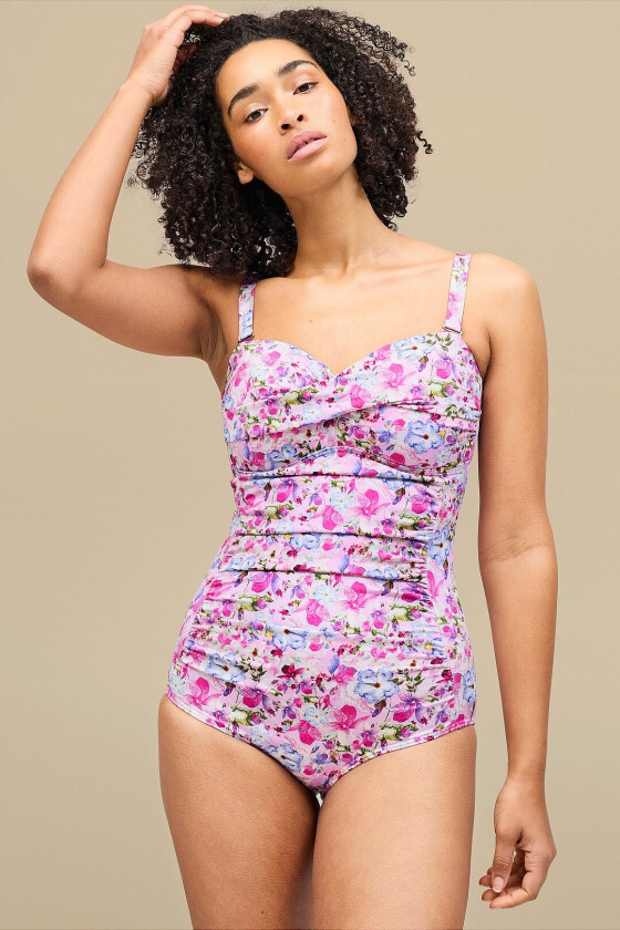 Majken Badedrakt med shapingeffekt - Rosa