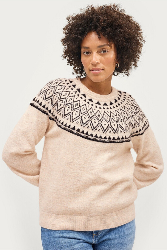 Genser SWEATER LOVIS - Beige