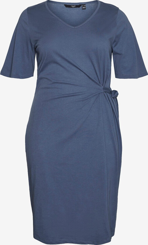 Kjole vmcPina 2/4 Blk V-neck Dress Jrs CU - Blå