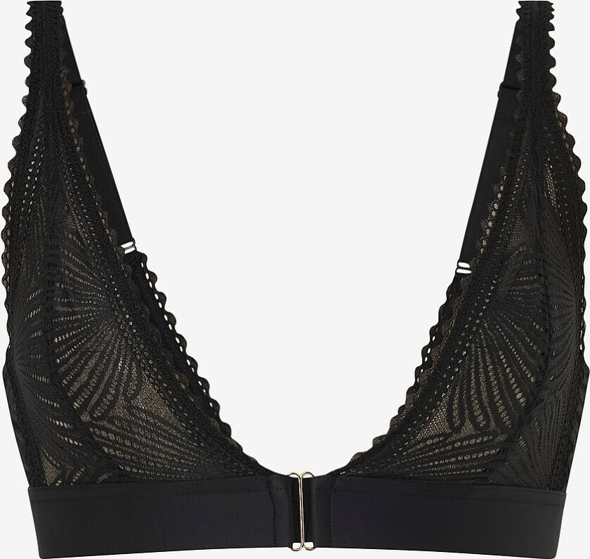 Hibiscus bralette uten bøyler - Svart