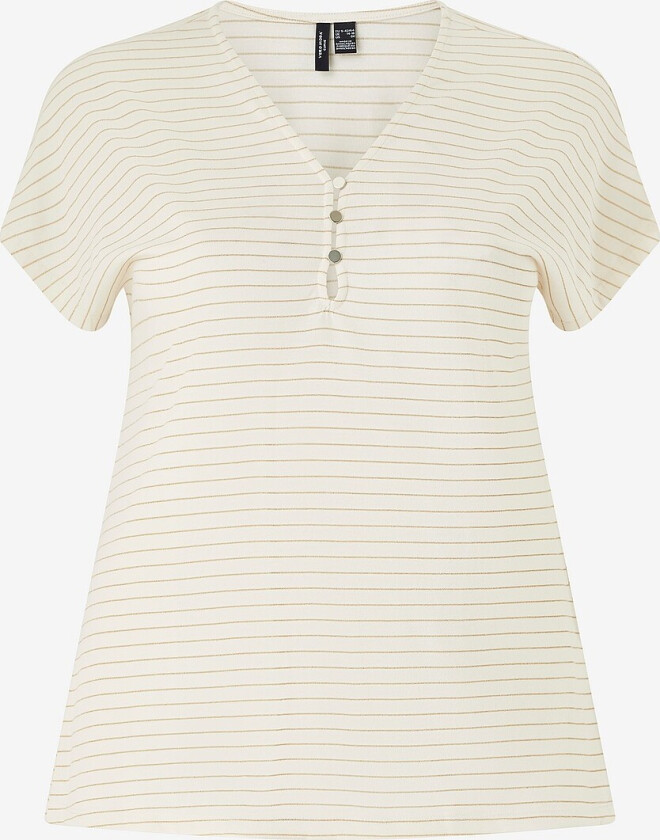 Topp vmCbalola C/s V-neck Jrs Btq CU - Grå
