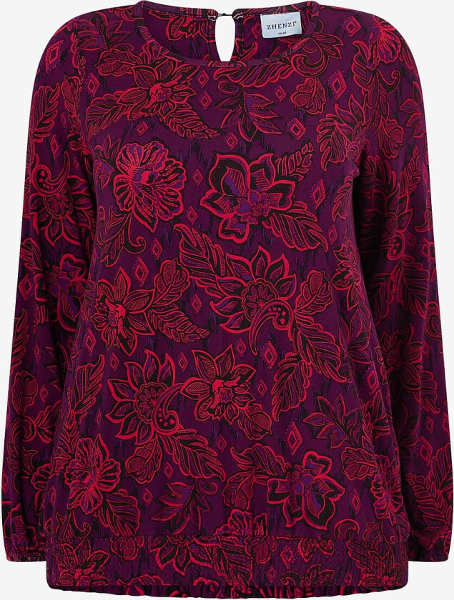 Topp Dell 544-blouse L/s - Rød