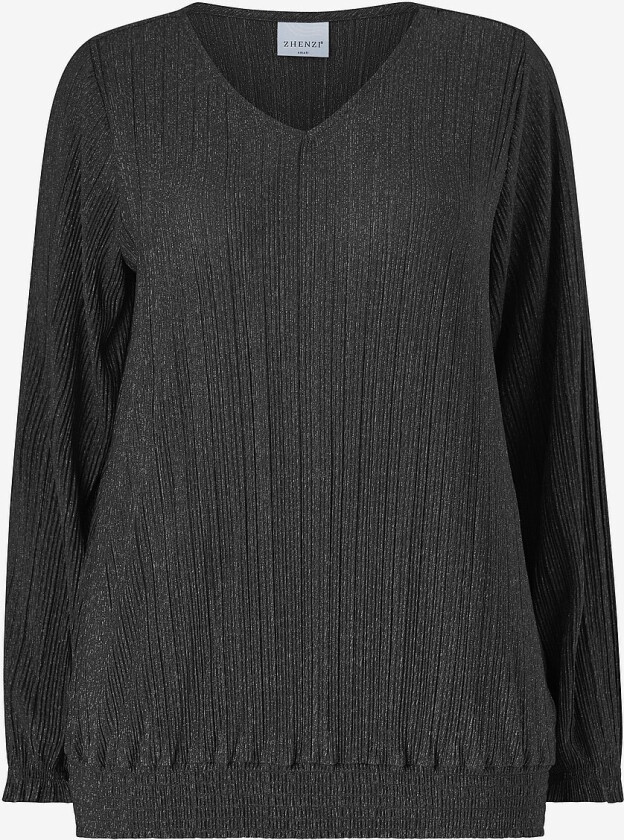 Topp Daun 539-Blouse L/S - Svart