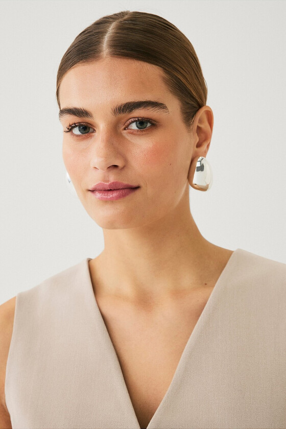 Dråpeformete øredobber - Sølv