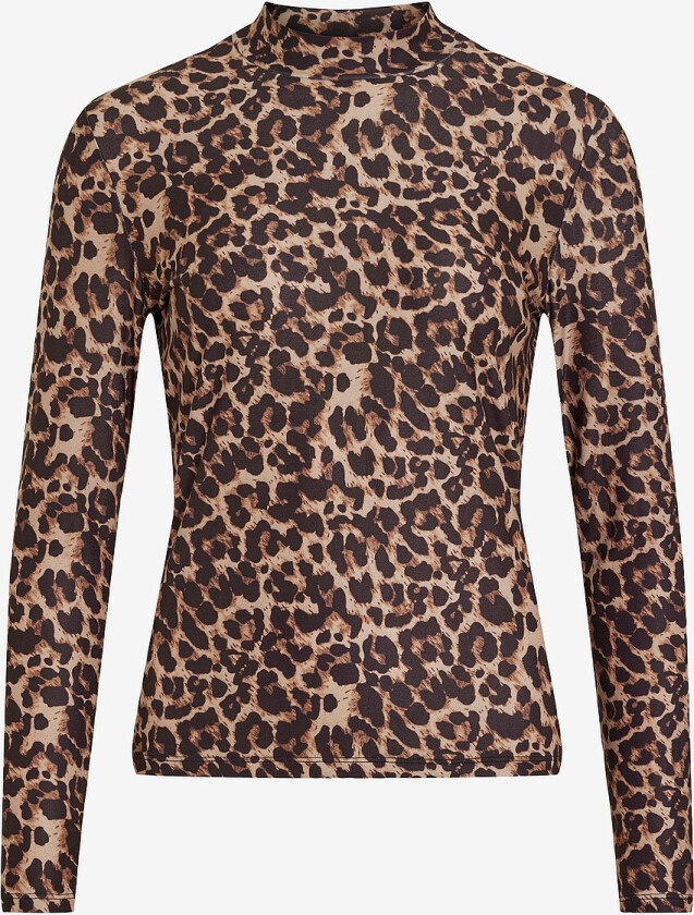 Topp viLeoa L/S Rollneck Top - Flerfarget