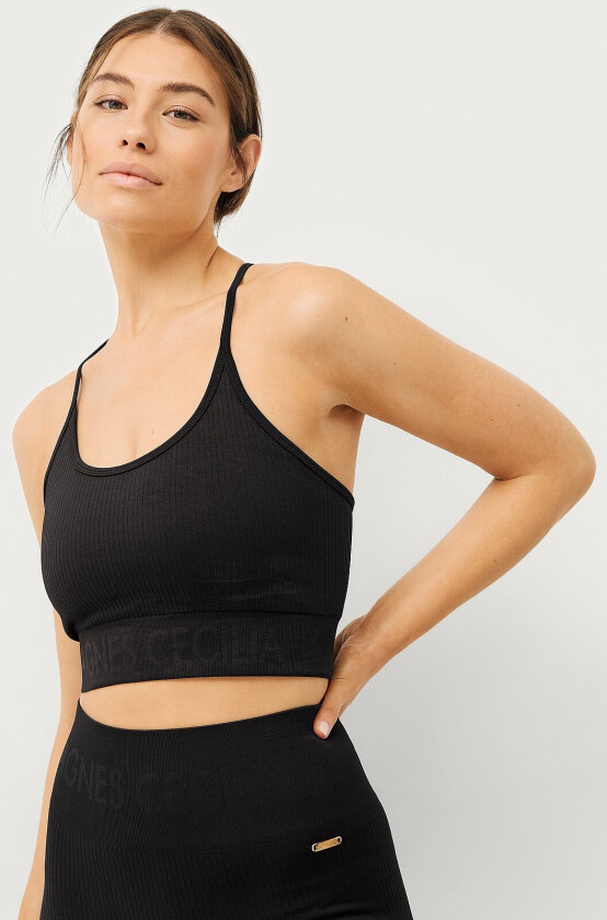 Bilde av Sports-BH AC Seamless Crossback Bra - Svart