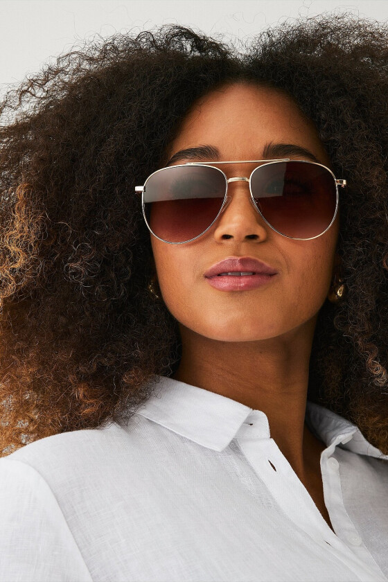 Bilde av Solbriller med rund form - Orange