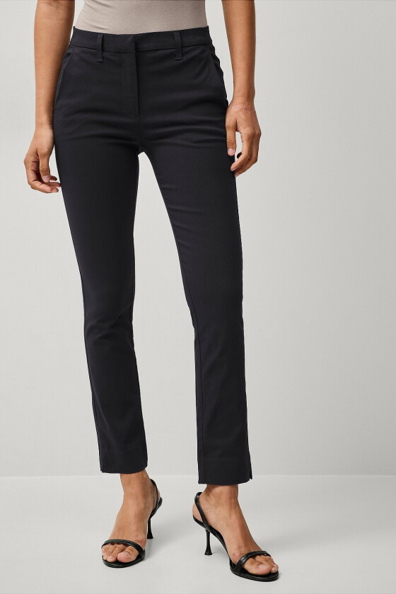Flexy Slim fit bukser i superstretch - Svart