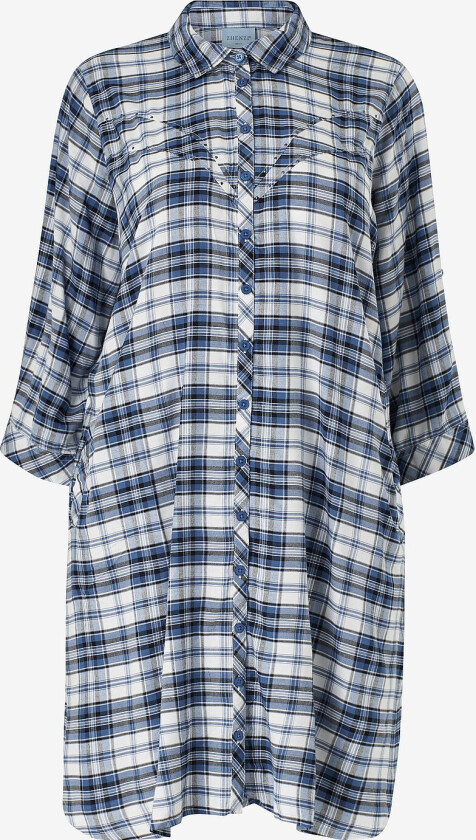 Skjortekjole Zh-Neta 877-shirt Dress 3/4 - Blå