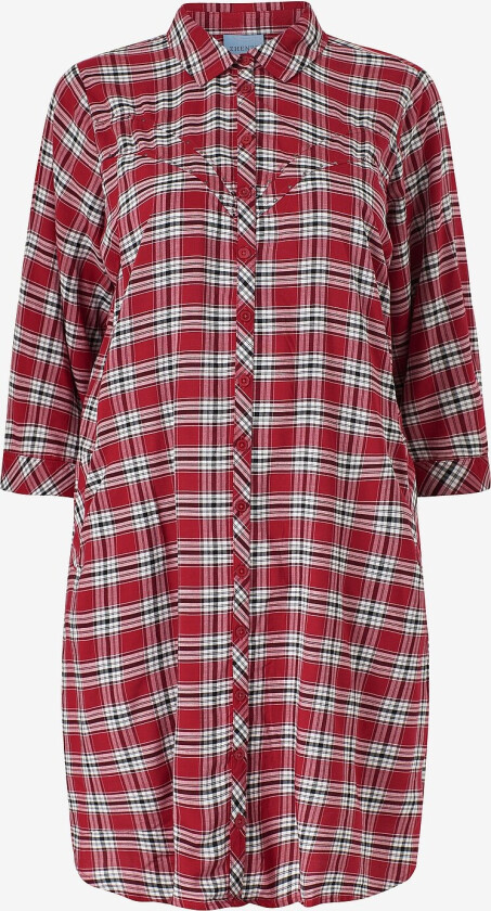 Skjortekjole Zh-Neta 877-shirt Dress 3/4 - Rød
