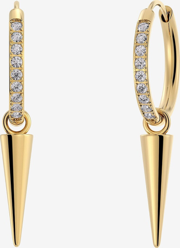 Øreringer Peak Hoops Sparkle Gold - Gull