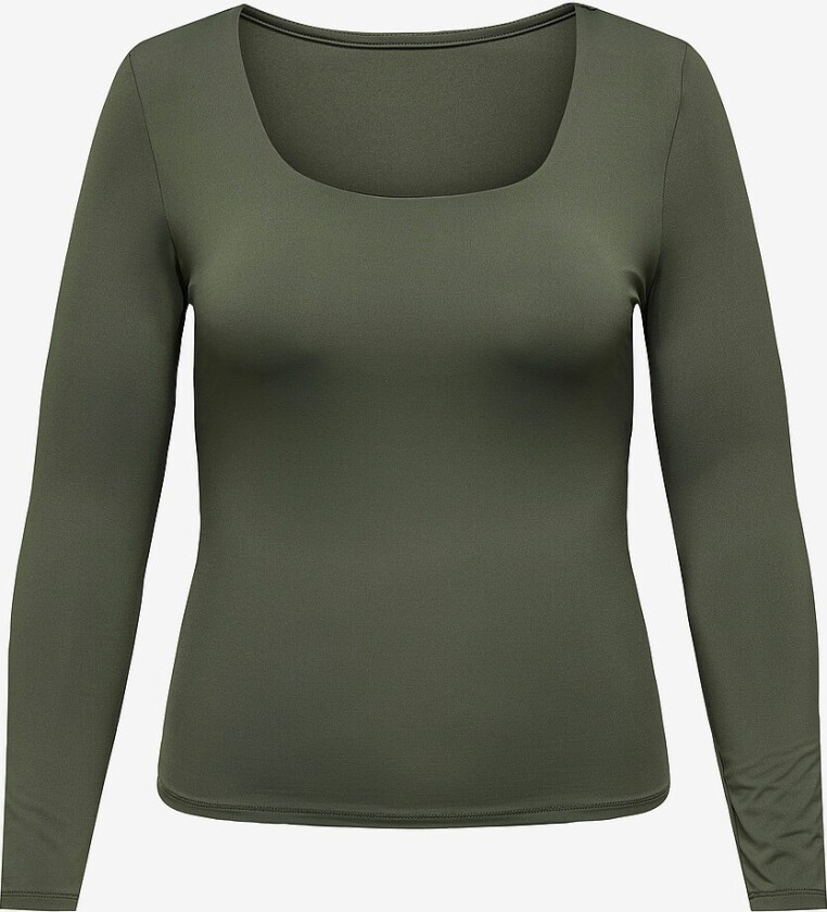 Topp carEa L/s 2-way Deep Neck Top Jrs - Grønn
