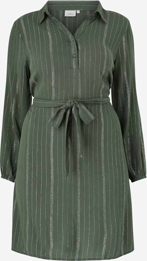 Skjortekjole Carrilo L/s Knee Wvn - Grønn