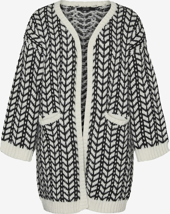 Kardigan vmcCoretta LS Long Open Cardigan GA - Beige