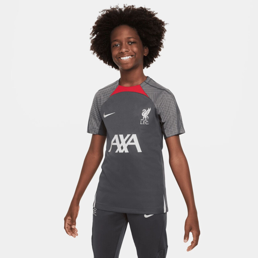 Liverpool FC Dri-FIT Strike Short Sleeve Top, treningstrøye, junior ANTHRACITE/ANTHRACIT