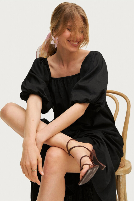 Maxikjole Lindy - Svart