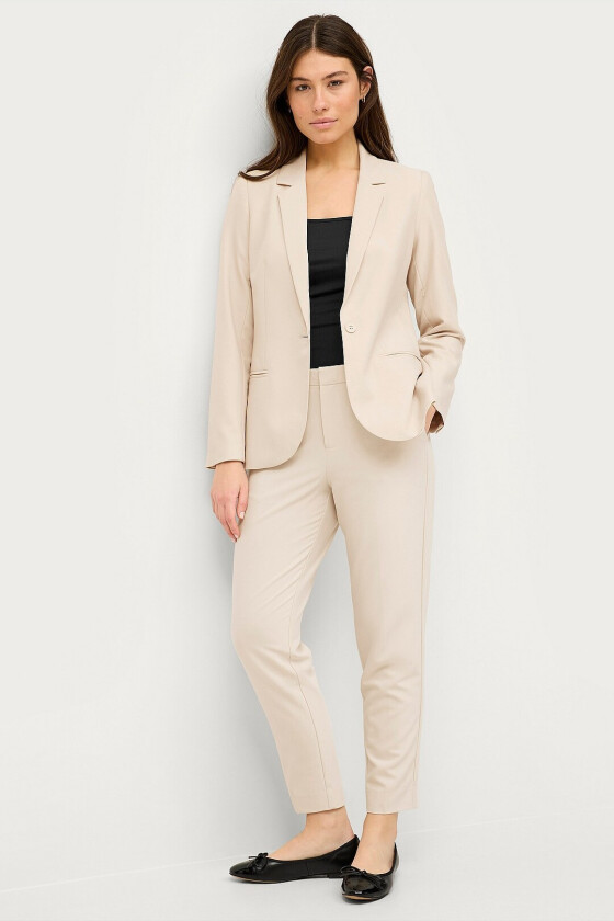 Millie slacks med et stretch - Beige