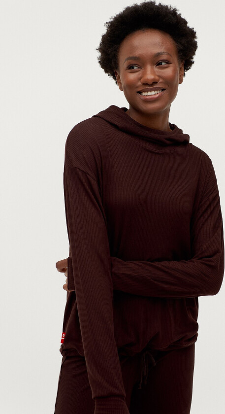 Yogabukser Soft Rib Culottes - Rød