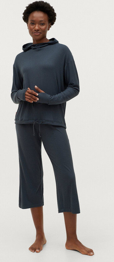 Yogabukser Soft Rib Culottes - Blå