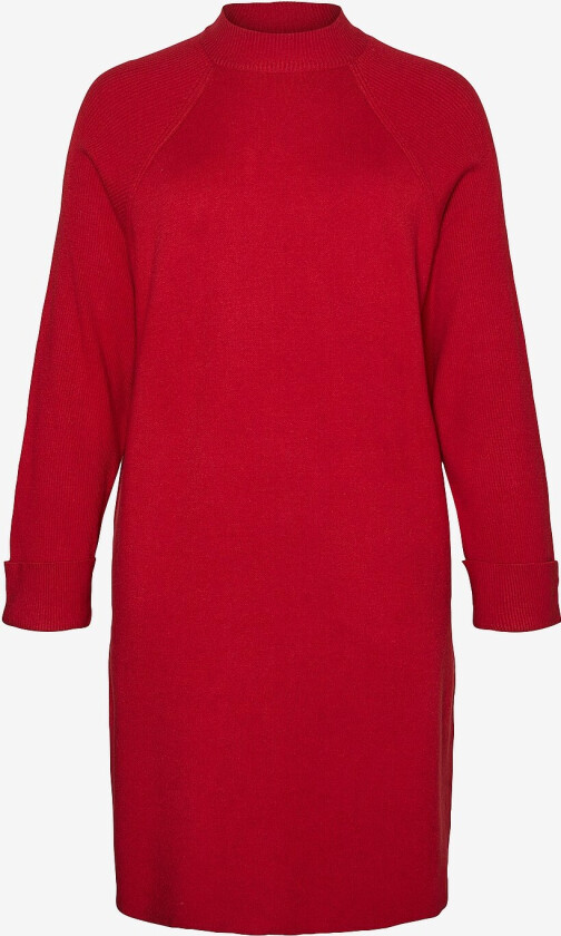 Kjole vmcGold Mix LS Highneck Abk - Rød