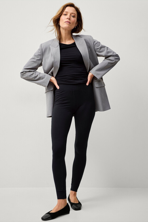 Leggings med høy midje - Svart